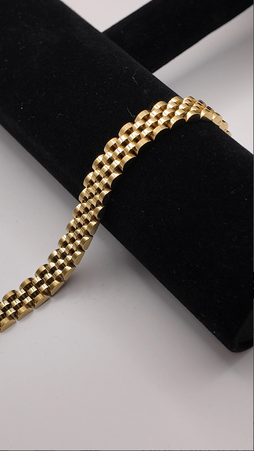 FD bracelet - 18k gold plated