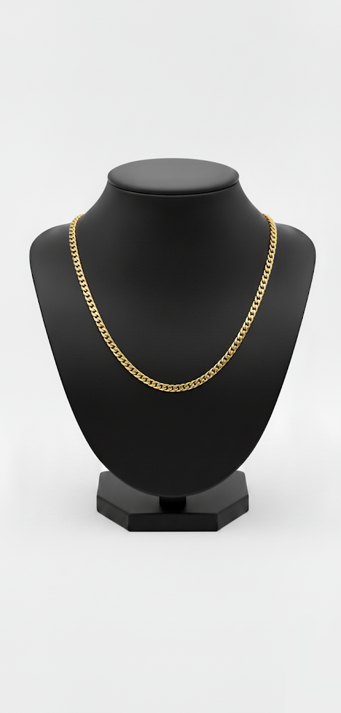 Curb chain - 18k gold plated