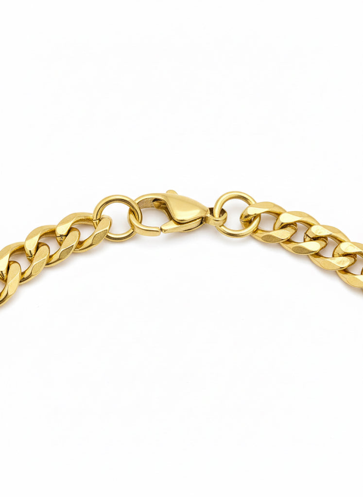 Curb bracelet - 18k gold plated