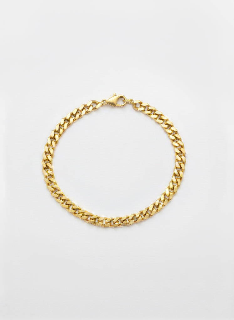 Curb bracelet - 18k gold plated
