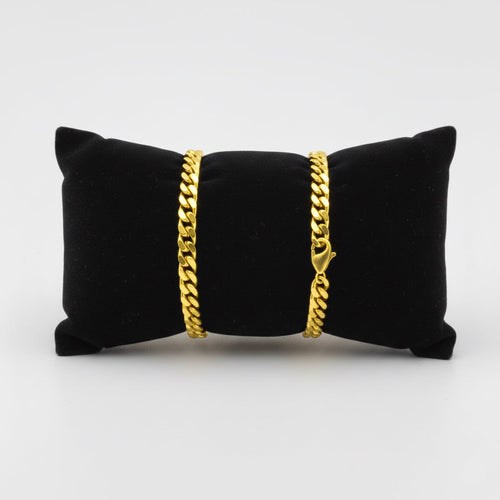 Curb bracelet - 18k gold plated