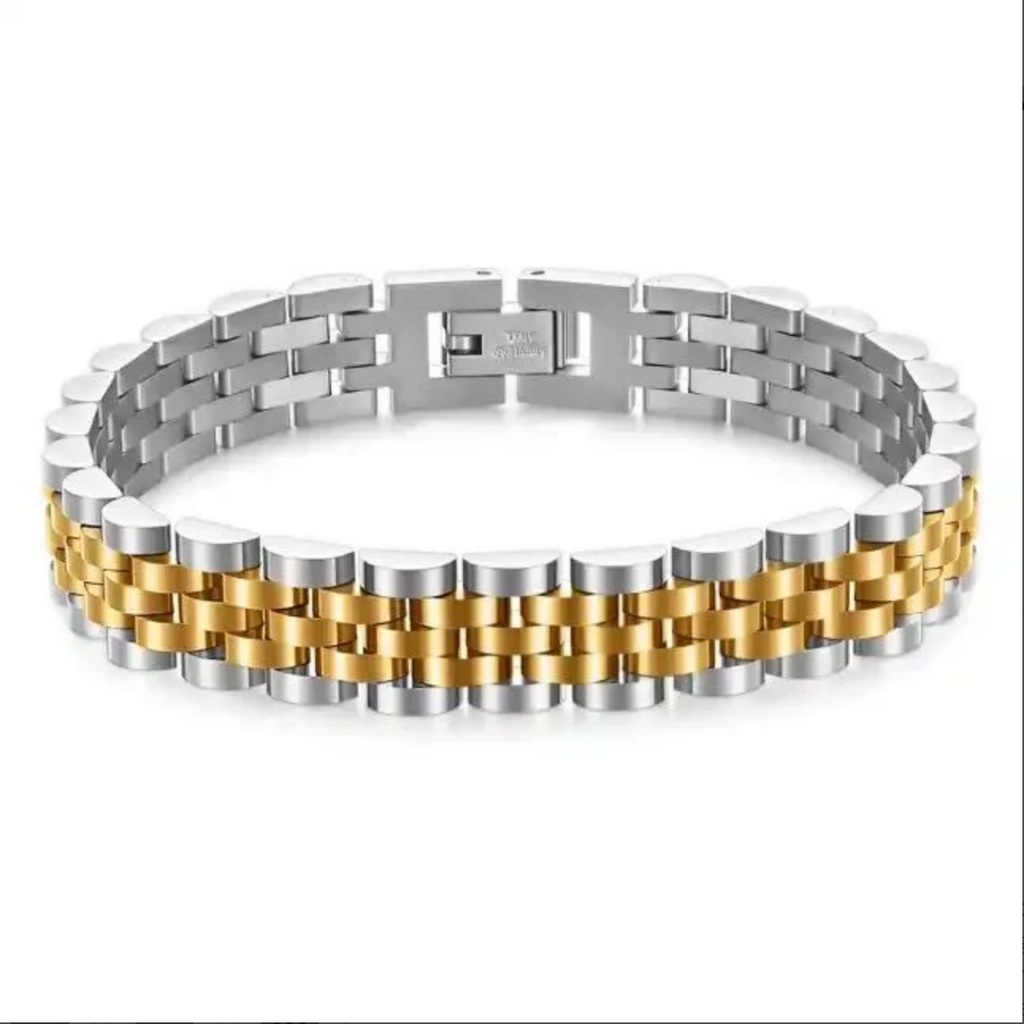 FD bracelet - zilver-goud