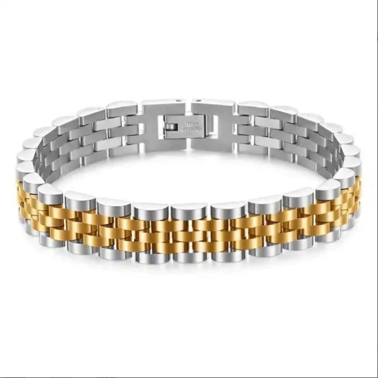 FD bracelet - zilver-goud