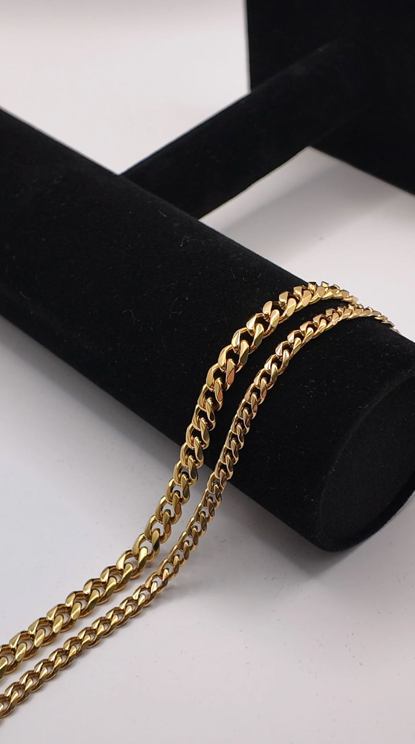 Curb chain - 18k gold plated