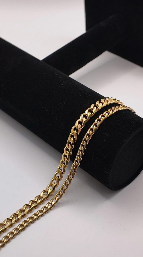 Curb bracelet - 18k gold plated