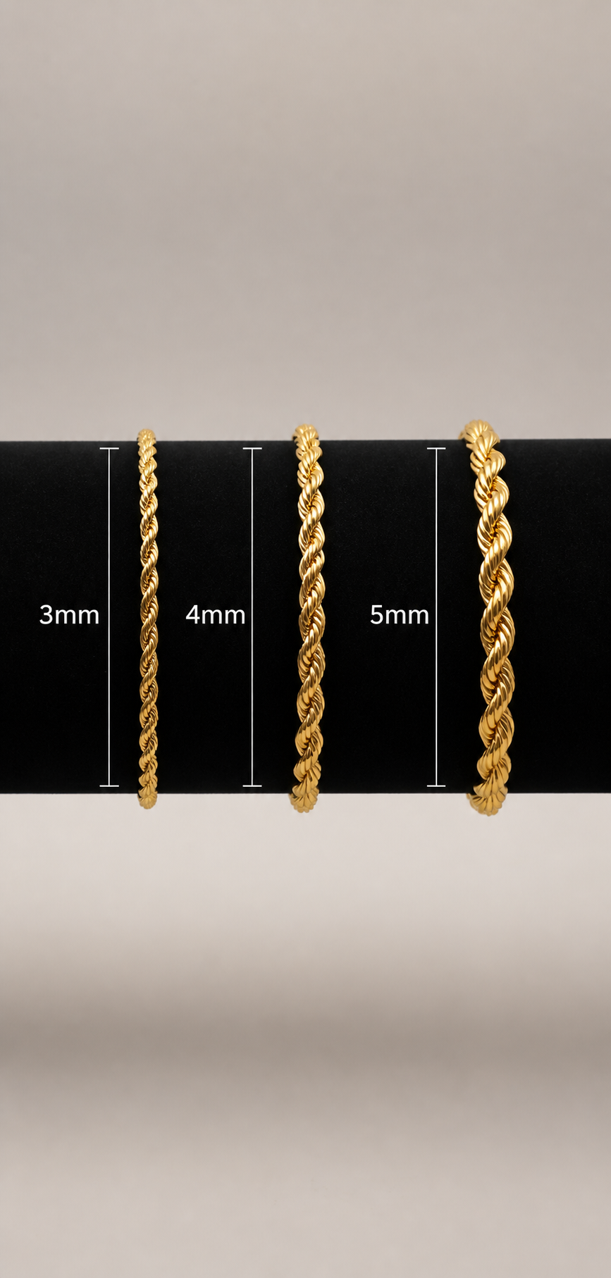 FD Rope Chain - Goud